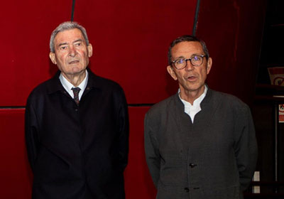 Los premiados José Antonio Martinez Lapeña y Elias Torres tur