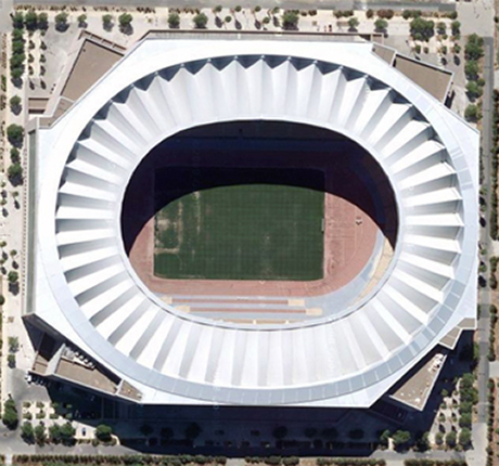 Estadio de la Cartuja, Sevilla. Cruz y Ortiz Arquitectos / José Luis Manzanares Japón. Premio Eduardo Torroja en su primera edición