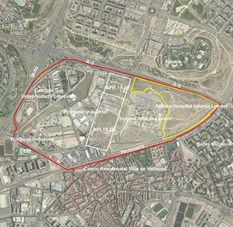 Localización del área de intervención en Madrid-La Arboleda - Ministerio de Fomento. - Ministerio de Fomento. - Ministerio de Fomento.