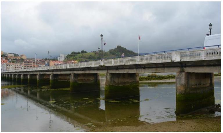 Ampliación de la estructura del puente sobre el río Sella