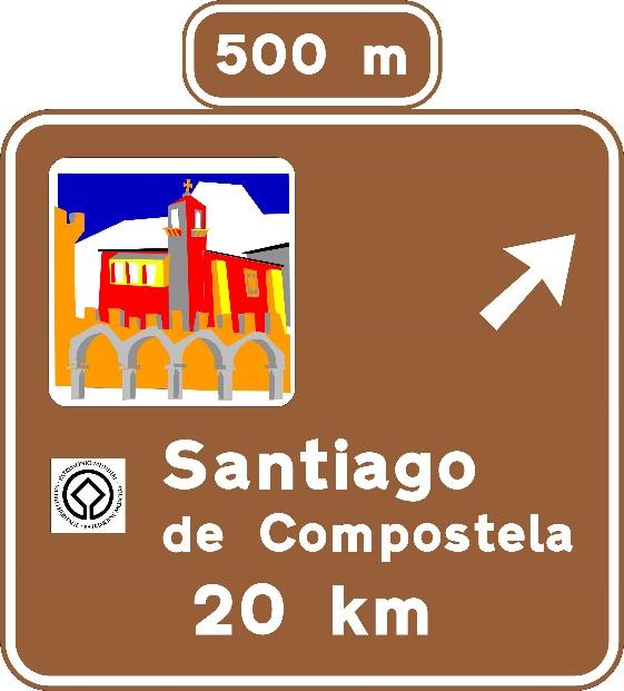 Cartel Camino de Santiago - Ministerio de Transportes, Movilidad y Agenda Urbana. - Ministerio de Transportes, Movilidad y Agenda Urbana.