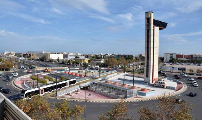 Vista lateral de la rotonda - Ministerio de Transportes, Movilidad y Agenda Urbana. - Ministerio de Transportes, Movilidad y Agenda Urbana.