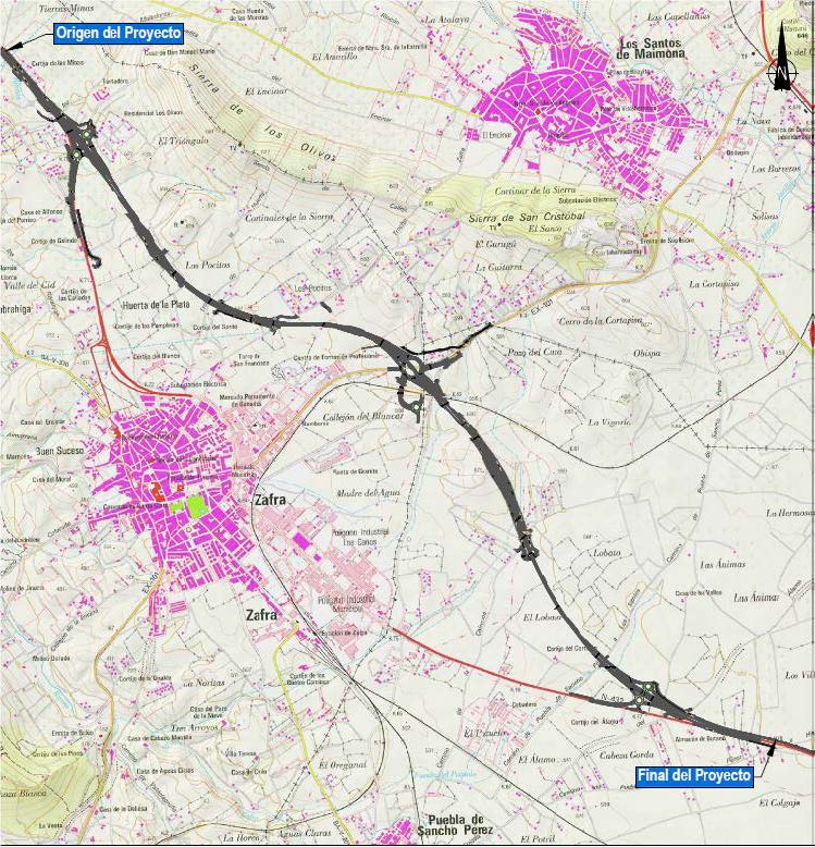Mapa de tramo adjudicado - Ministerio de Transportes, Movilidad y Agenda Urbana. - Ministerio de Transportes, Movilidad y Agenda Urbana.