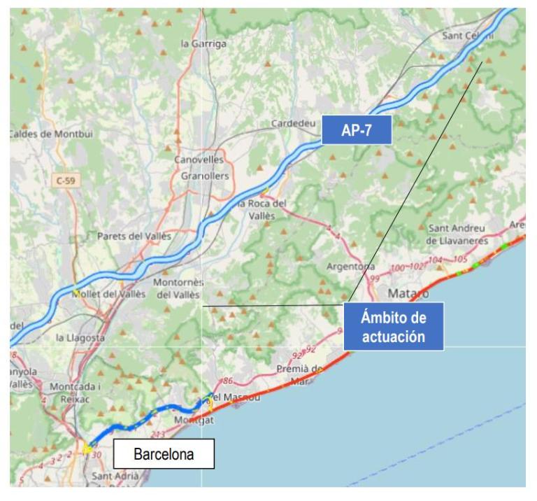 Imagen noticia: Autopista AP-7 entre el enlace de Sant Celoni hasta Montornès del Vallès - Ministerio de Transportes, Movilidad y Agenda Urbana.