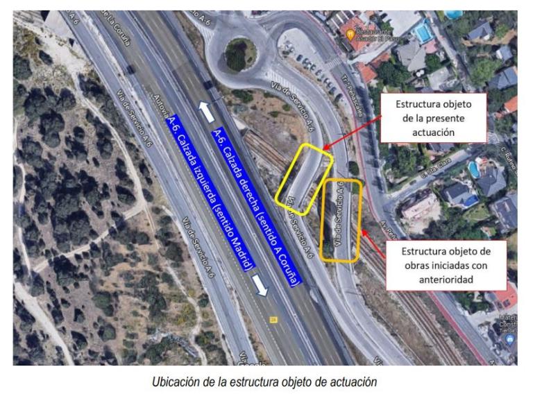 Imagen noticia: Ubicación de la estructura objeto de actuación - Ministerio de Transportes, Movilidad y Agenda Urbana.
