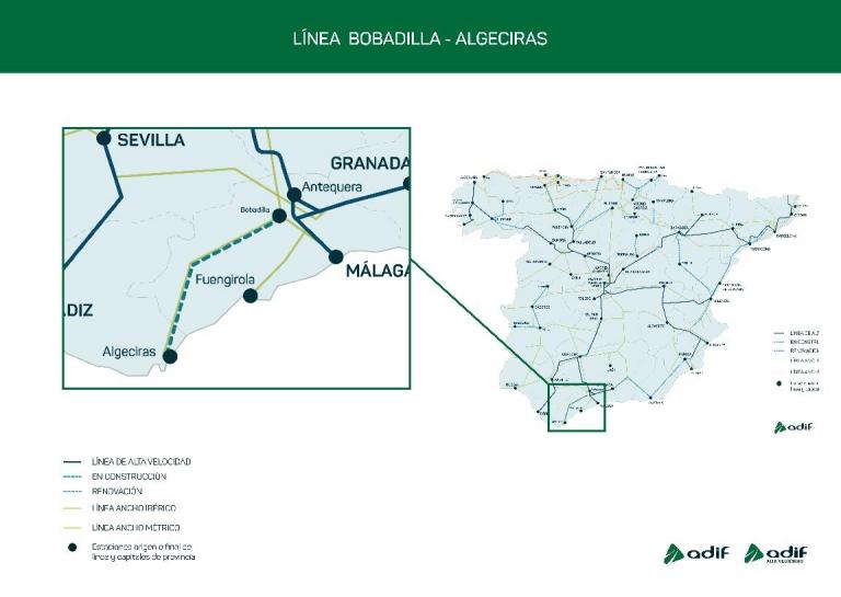 Imagen noticia: Línea Bobadilla - Algeciras - Ministerio de Transportes, Movilidad y Agenda Urbana.
